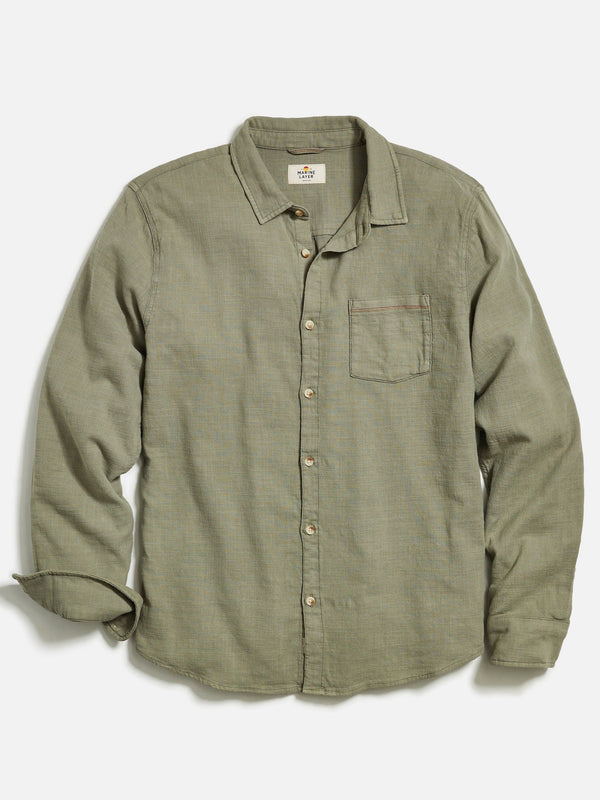 LS Classic Stretch Selvage Shirt - Vetiver
