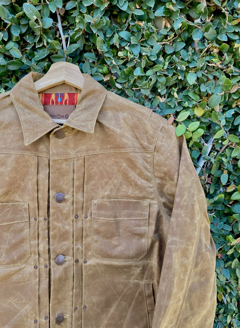 Riders Jacket Waxed Canvas - Rust