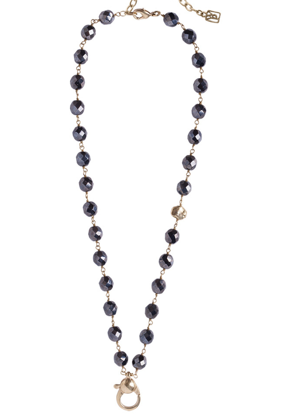 Ensemble Necklace - Brass & Hematite Beads