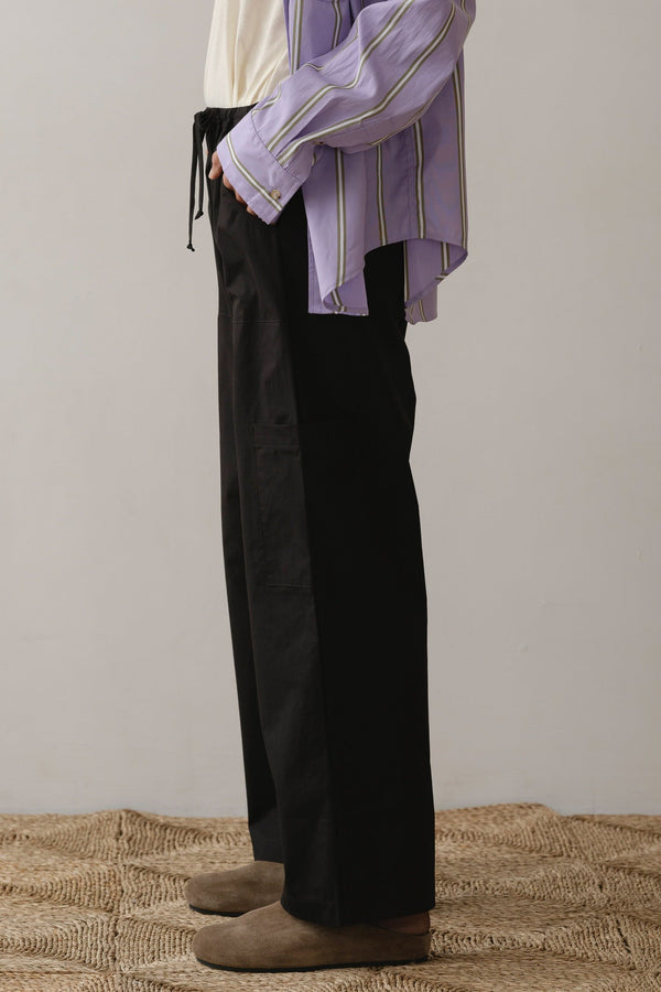 The Pop Drawstring Cargo Pant - Jet