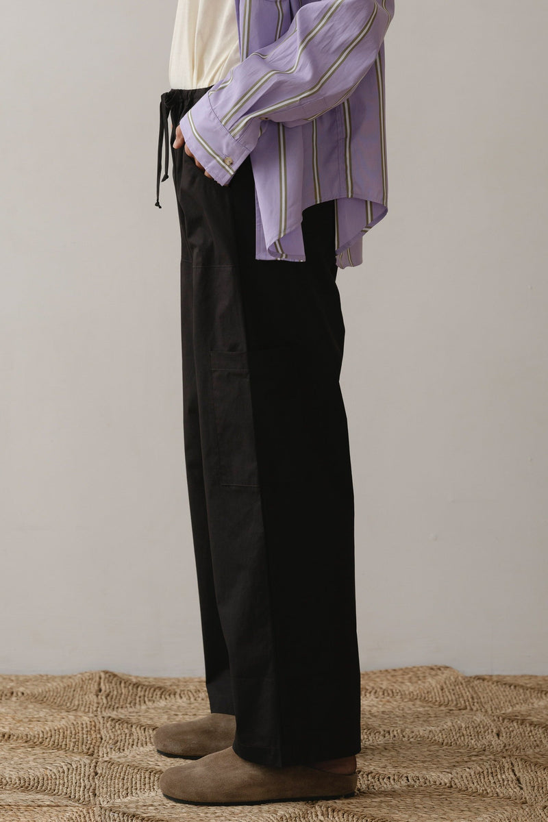 The Pop Drawstring Cargo Pant - Jet