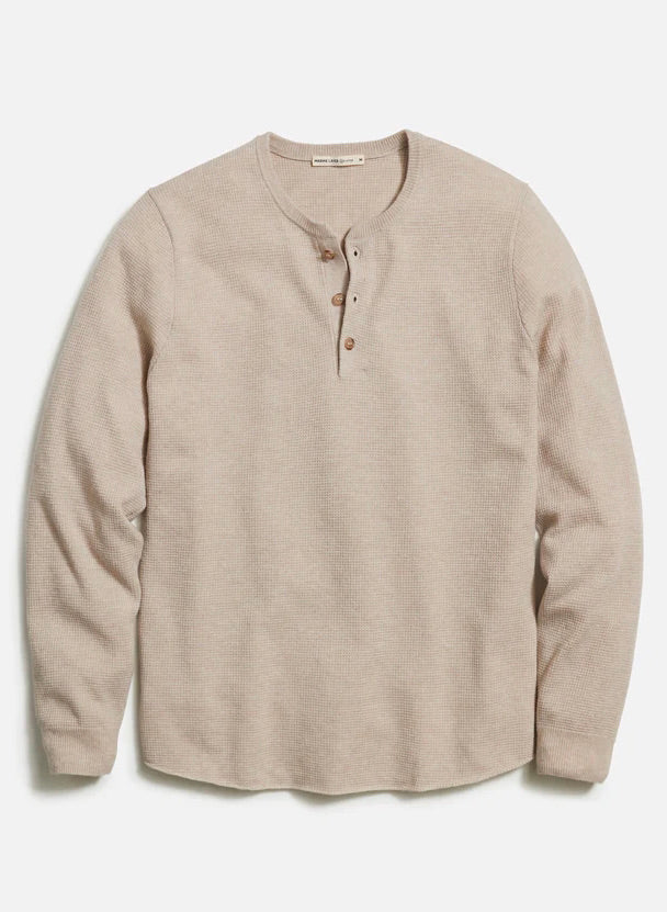 Midweight Sweater Henley - Oyster