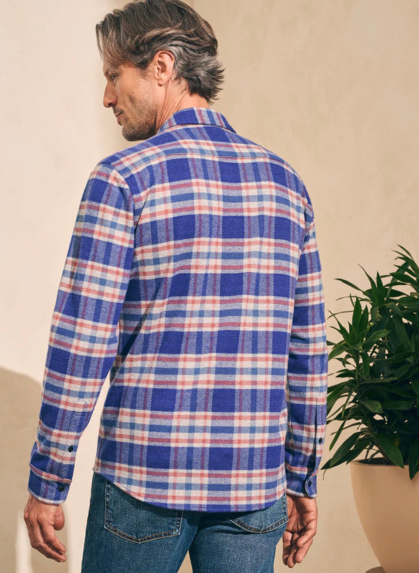Legend Sweater Shirt - Navy Skyline Plaid