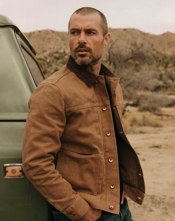 The Ryder Jacket - Tobacco Chipped Canvas