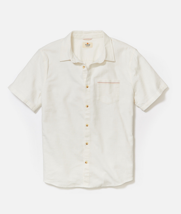 SS Classic Stretch Selvage Shirt - Natural