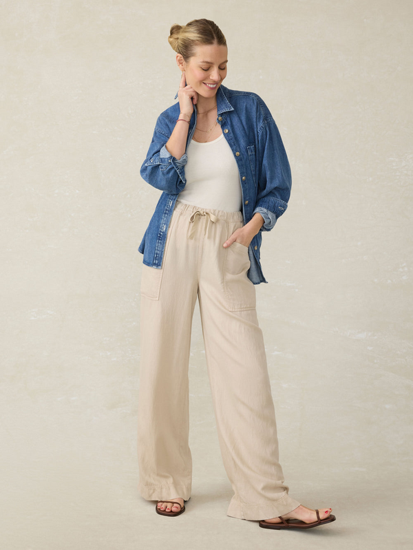 Topanga Drape Pant - Wheaten