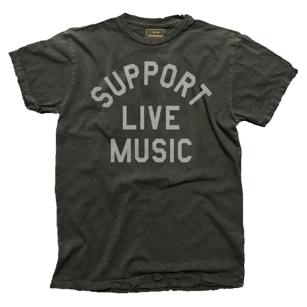 Support Live Music LS Tee - Vintage Black