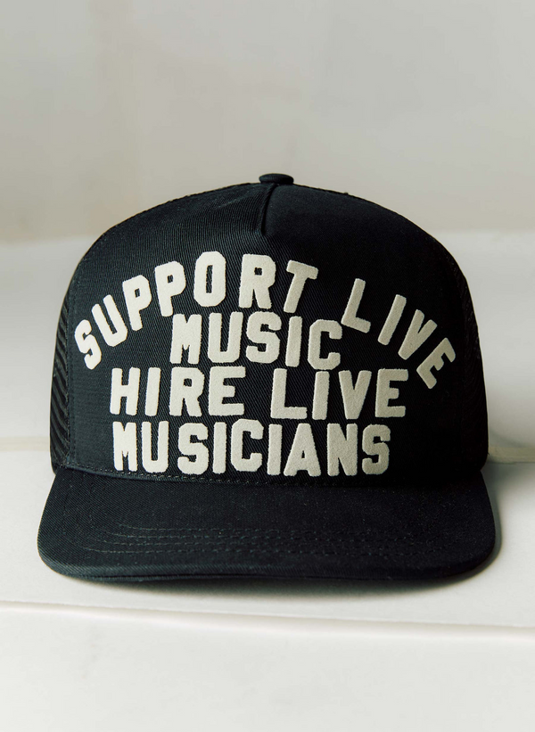 Support Live Music Trucker Hat