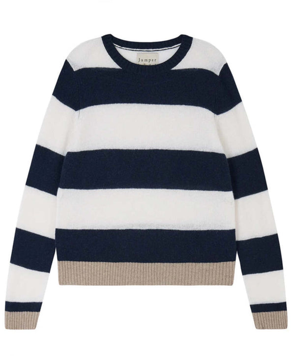 Contrast Crew - Navy / Lily