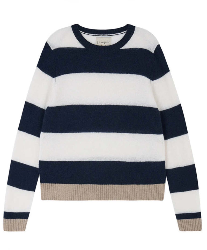 Contrast Crew - Navy / Lily
