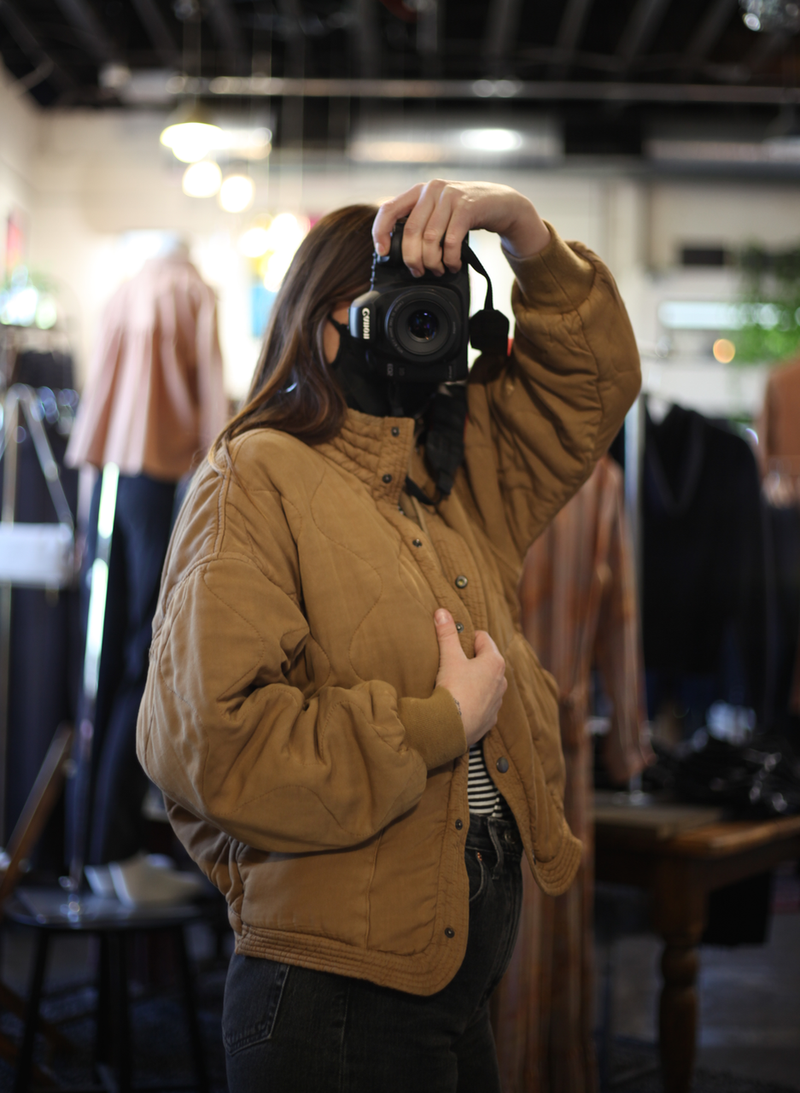 Quilted Jacket - Chai Tea