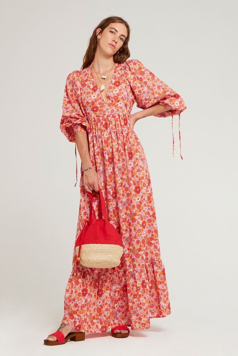 Marty Maxi Dress - Red