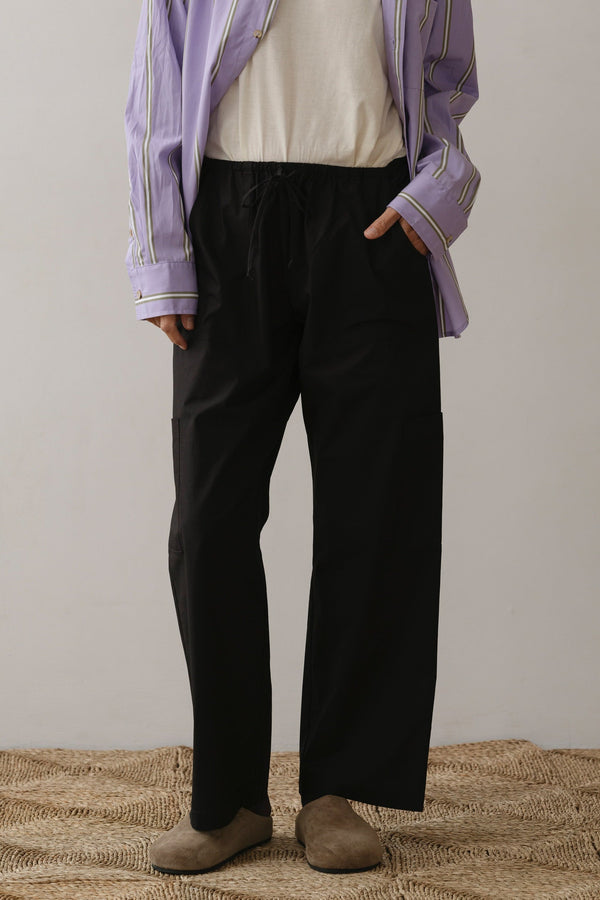 The Pop Drawstring Cargo Pant - Jet