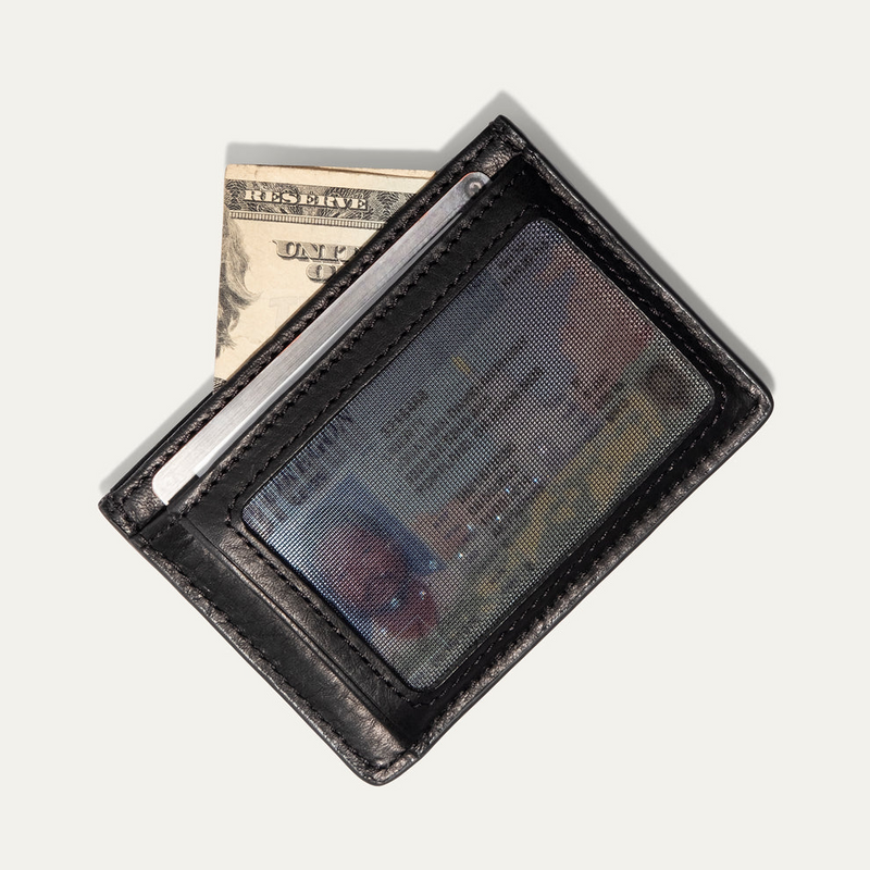 Classic Front Pocket Card Case - Black