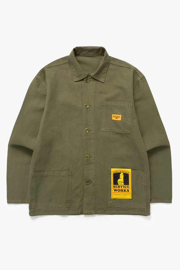 Canvas Chore Shirt - Olive