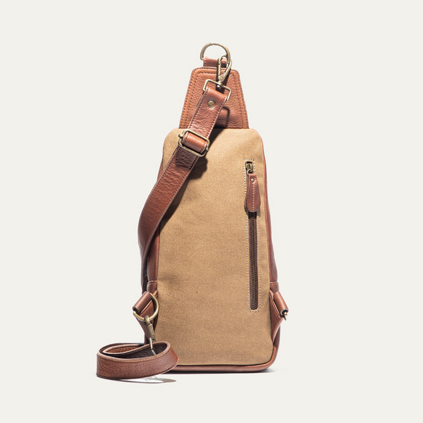 Zip Around Sling - Cognac