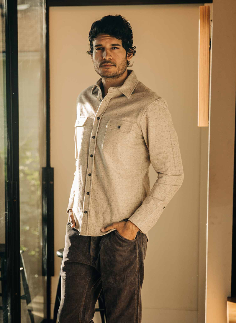 The Yosemite Shirt - Oat Donegal