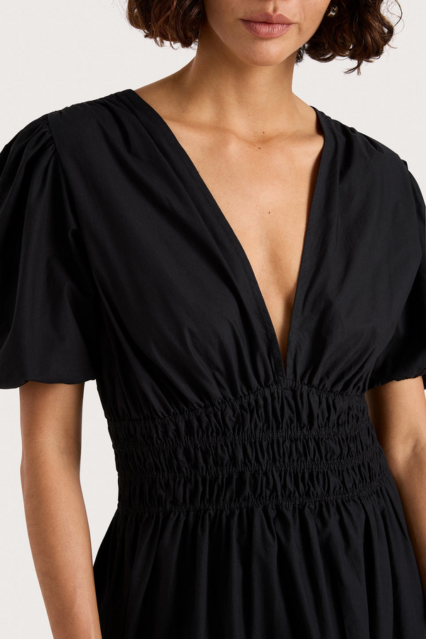 Grace Midi Dress - Black