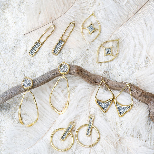 Kristal Frame Earrings