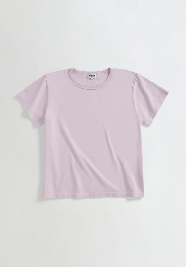 Marielle Boxy Tee - Dusty Lilac