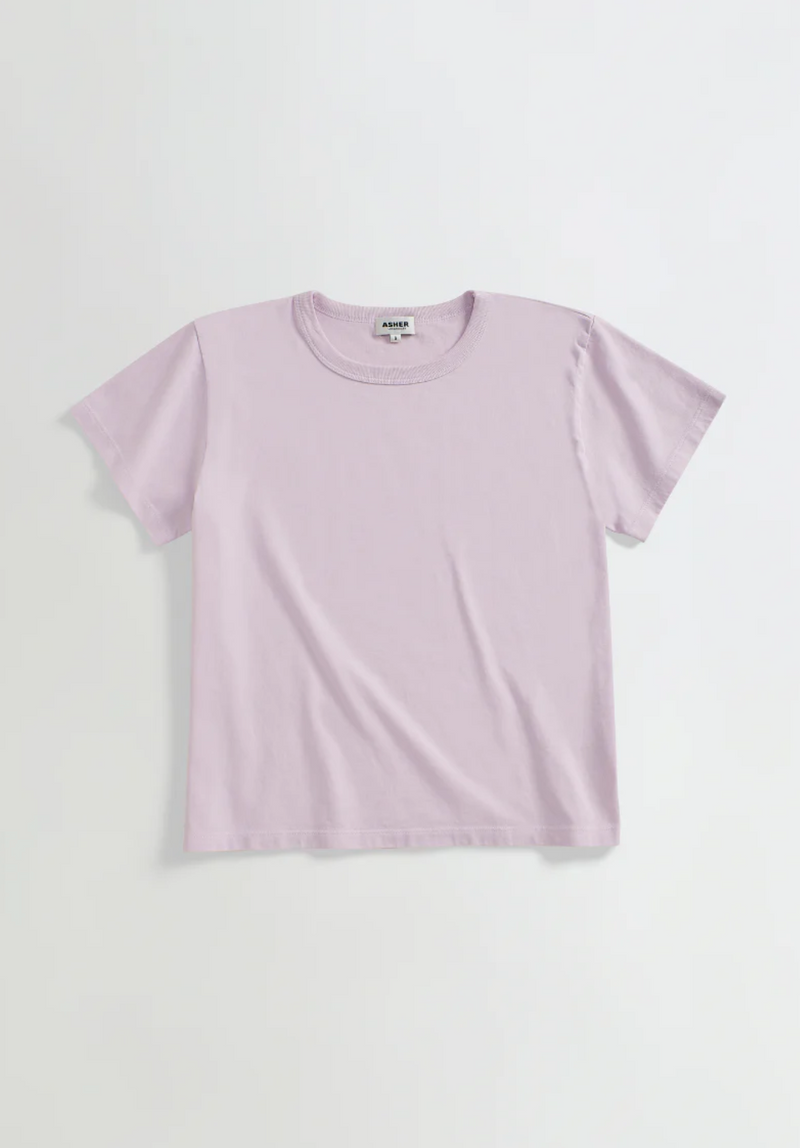 Marielle Boxy Tee - Dusty Lilac