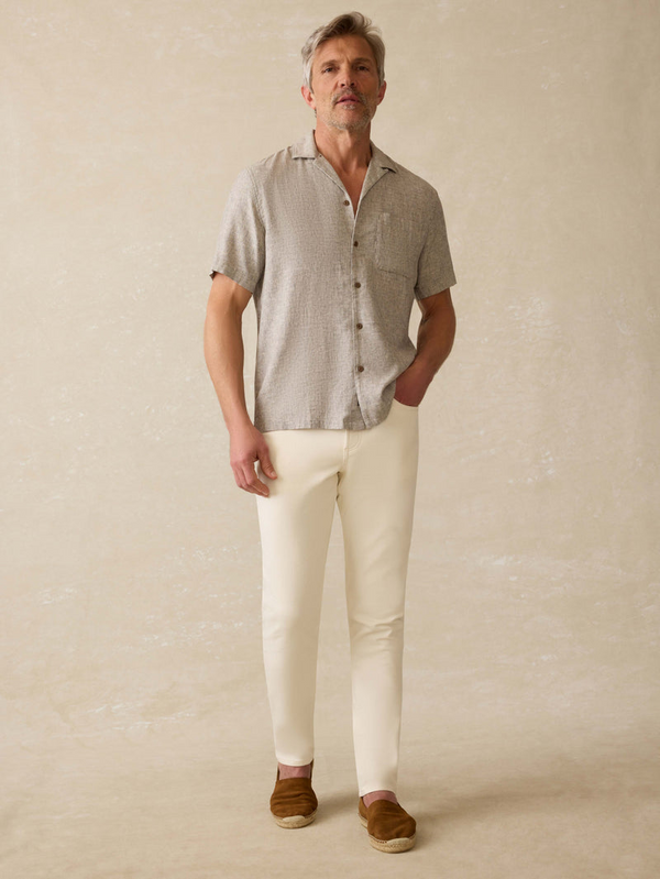 =Short Sleeve Breeze Camp Shirt - Stone Coast