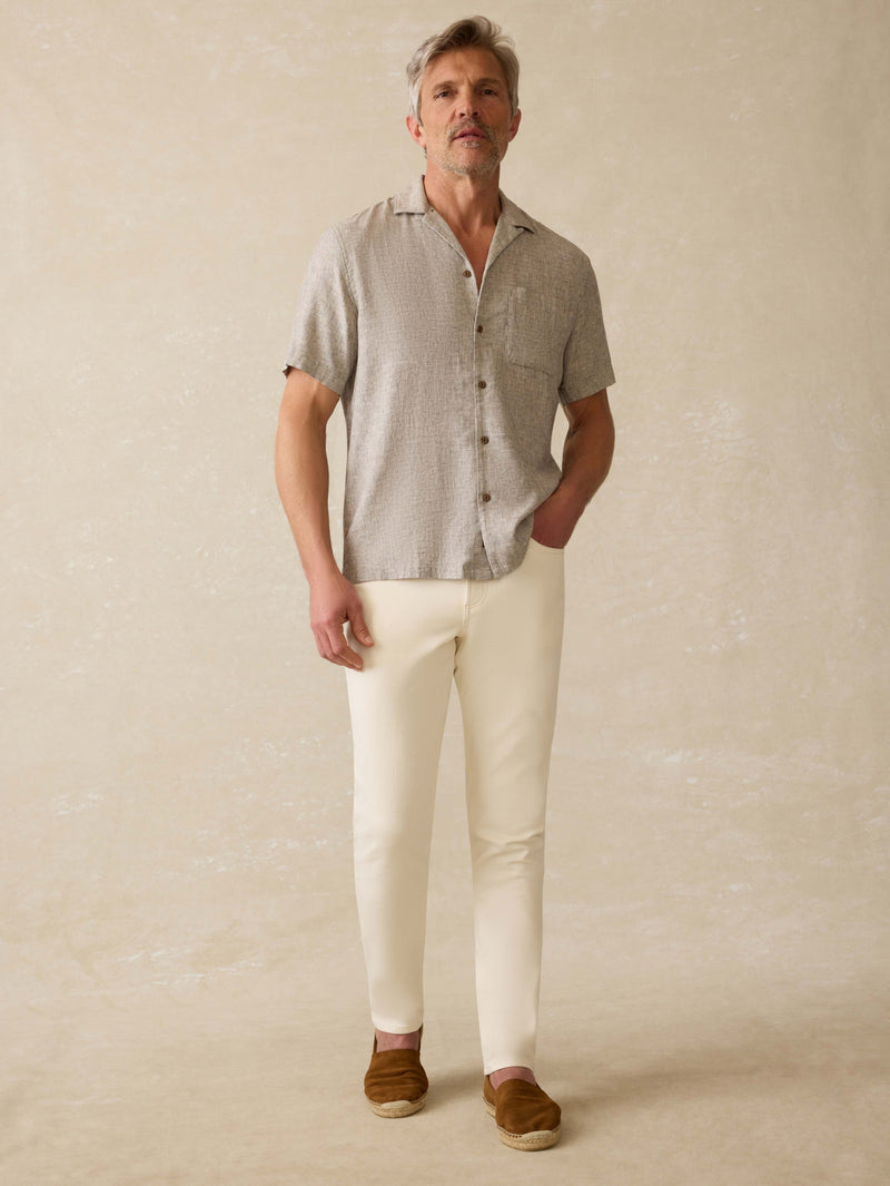 =Short Sleeve Breeze Camp Shirt - Stone Coast