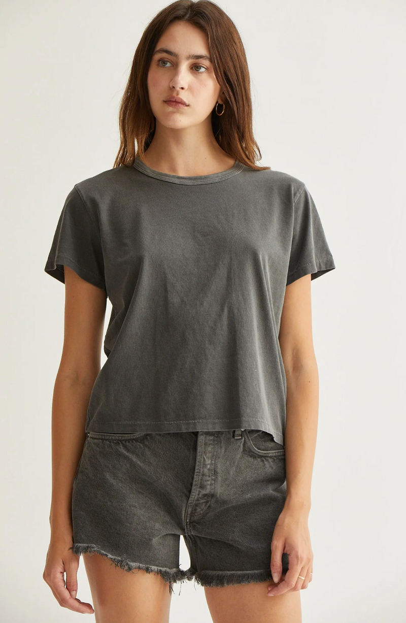 Marielle Boxy Tee - Vintage Black
