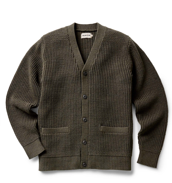 The Mariner Cardigan - Heather Loden Slub