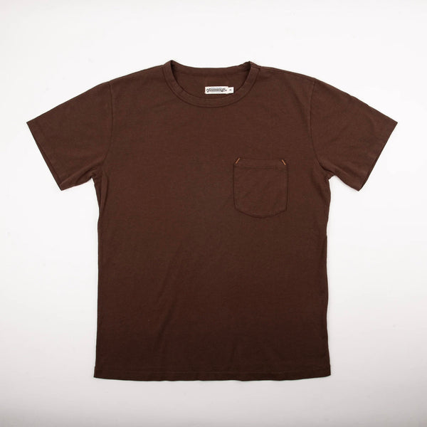 9 Ounce Pocket Tee - Chocolate