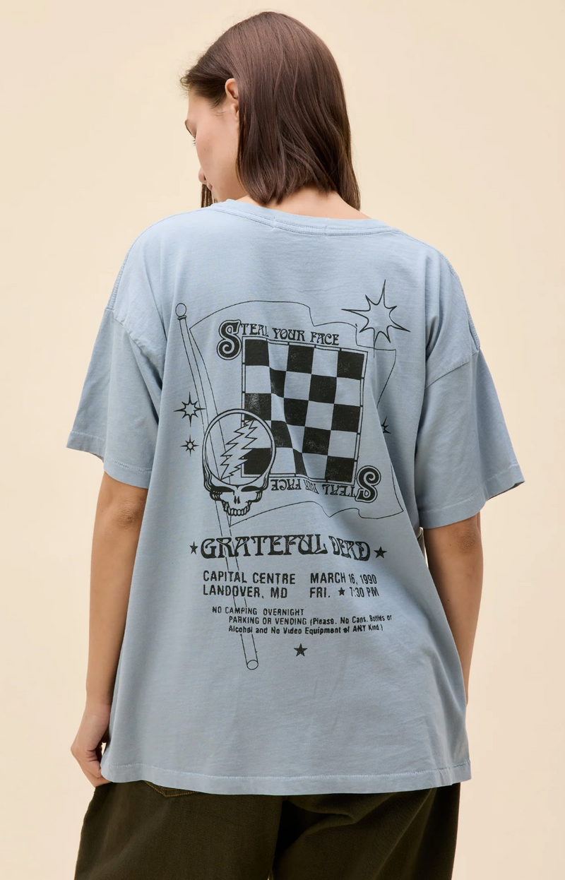 Grateful Dead Daisy Merch Tee - Light Blue