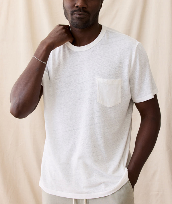 Relaxed Hemp Cotton Tee - White
