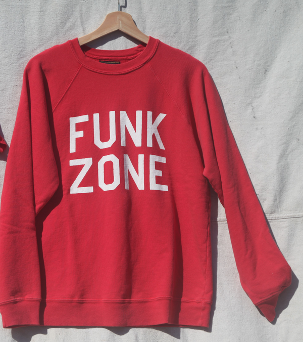Funk Zone Crewneck Sweater - Vintage Red
