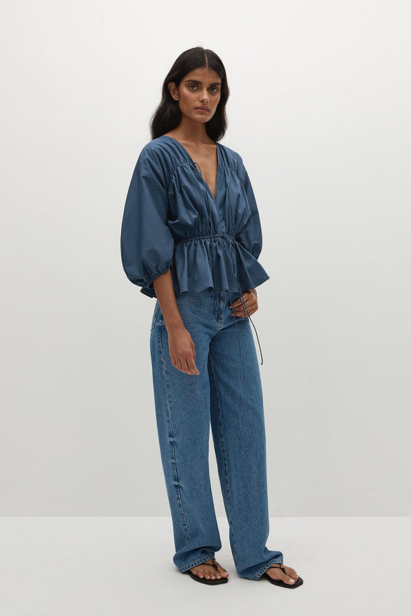 Sigrid Top - Vintage Navy