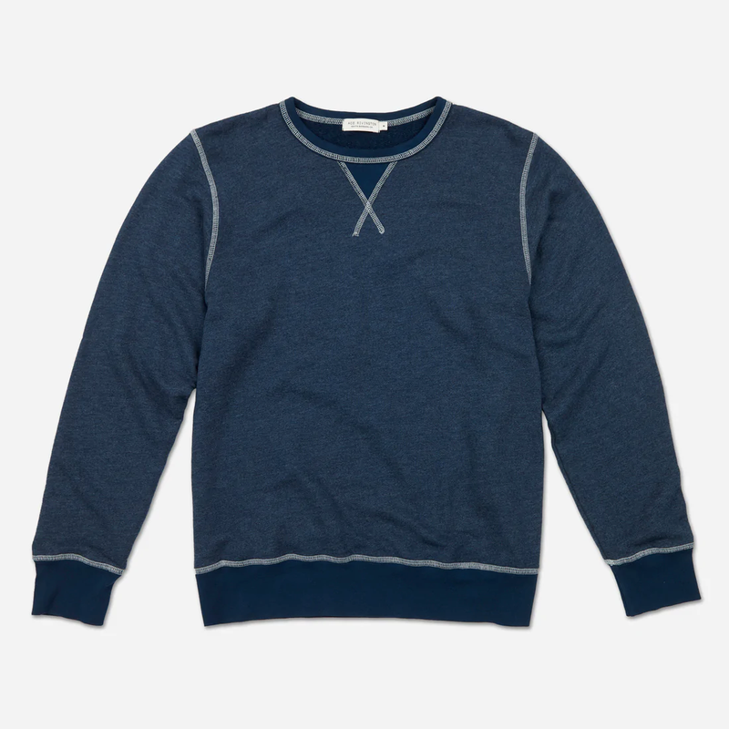 French Terry Vintage Soft Crewneck Sweatshirt - Navy Heather
