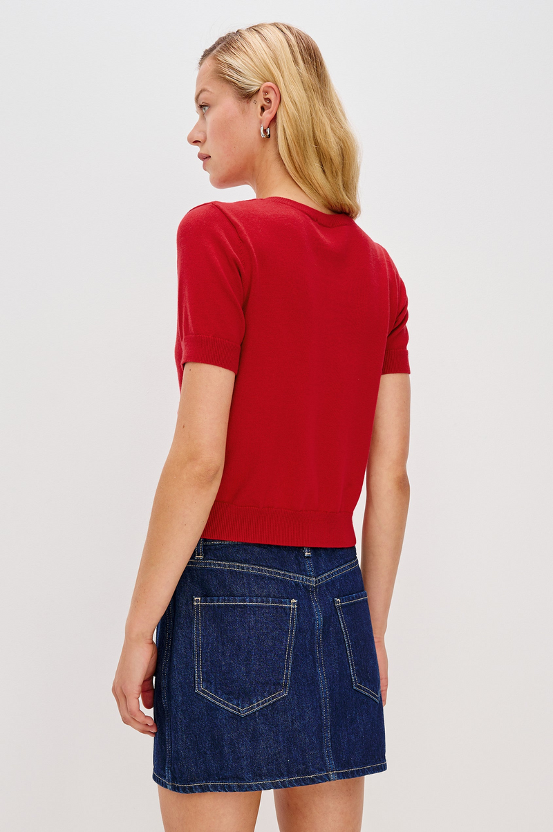 Aisley Sweater - Crimson