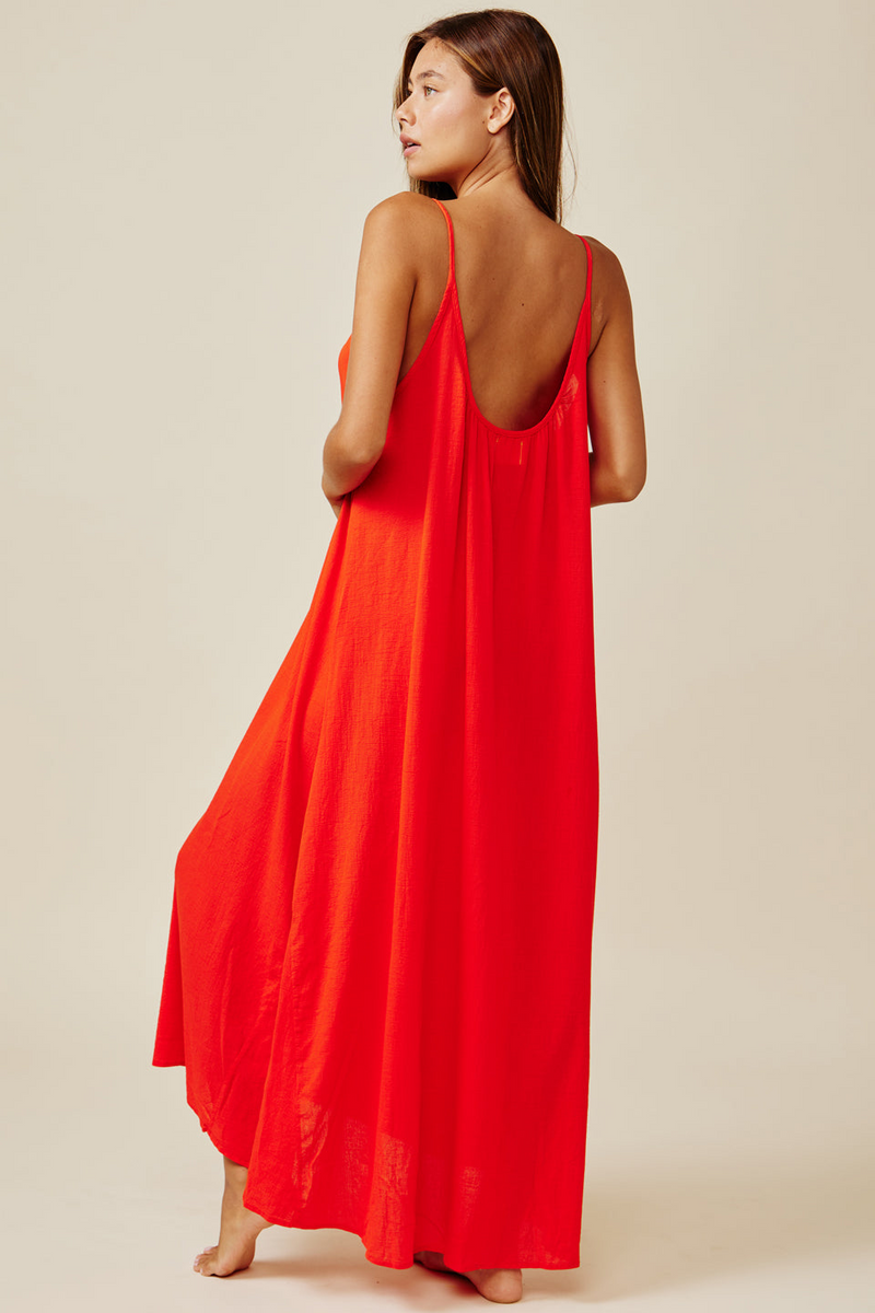 Tulum Low Back Maxi - Dahlia