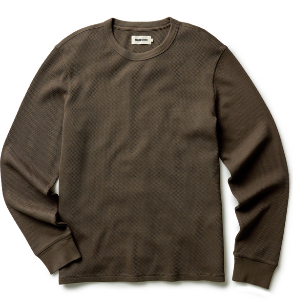 The Organic Cotton Waffle Crew - Dark Navy Waffle
