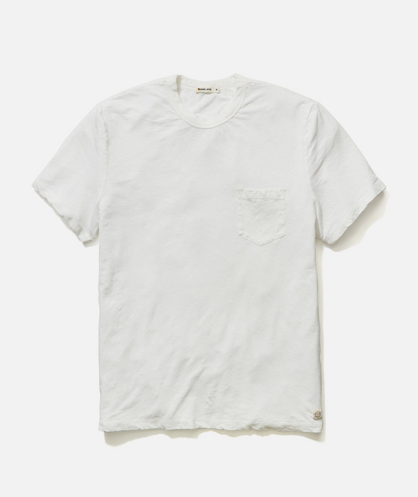 Relaxed Hemp Cotton Tee - White