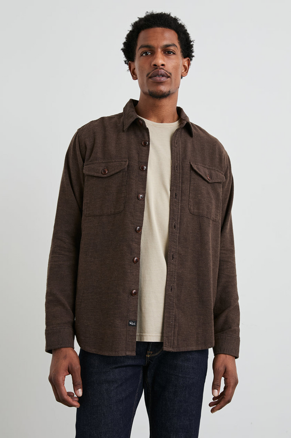 Burr Shirt Jacket - Pine Cone