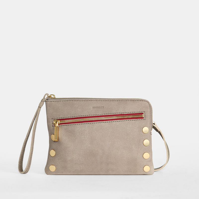 Nash Sml - Pewter/Brushed Gold Red Zip