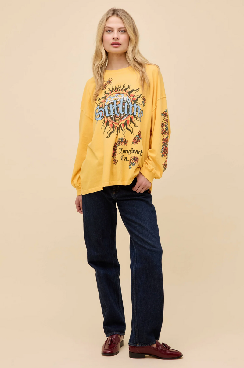 Sublime Freedom ‘92 OS Long Sleeve - Yellow Gold