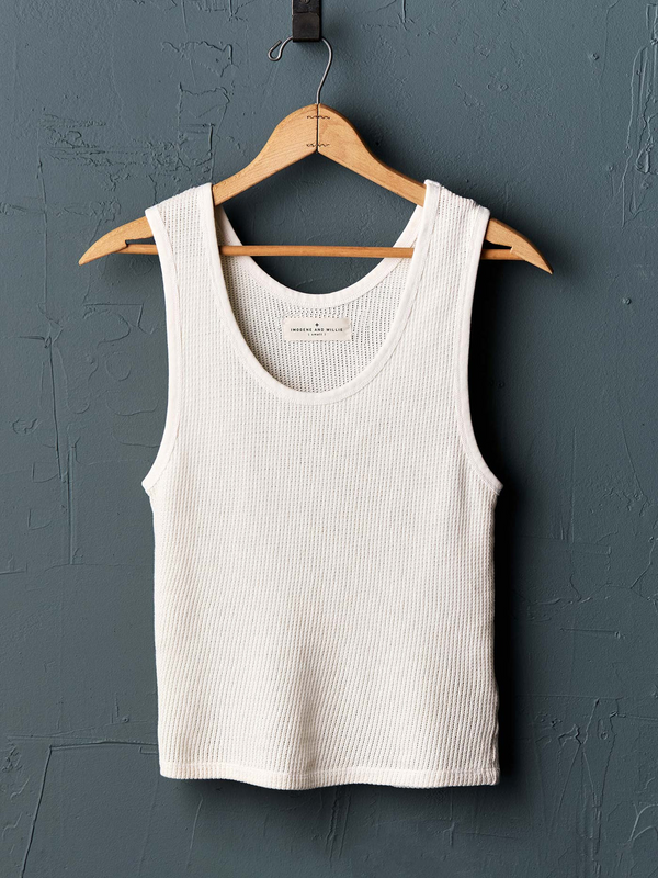 The Vintage Tank - Open Knit White