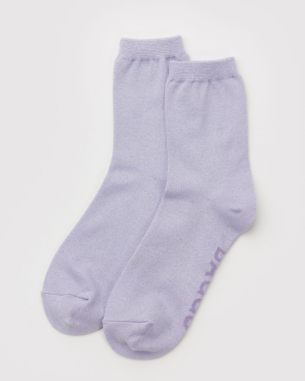 Crew Sock - Lilac Metallic