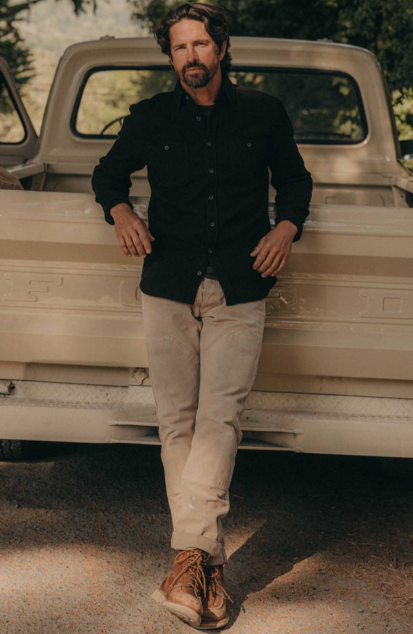 The Utility Shirt -Black Indigo Sashiko