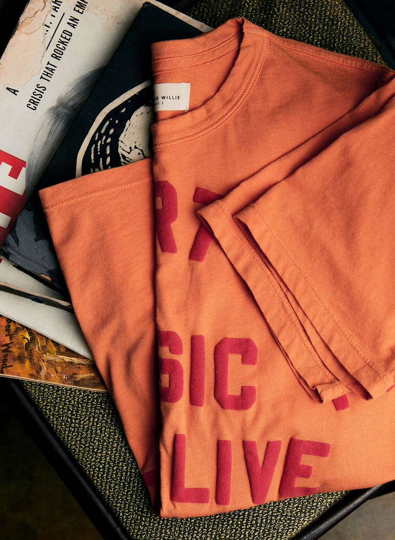 Support Live Music Tee - Orange
