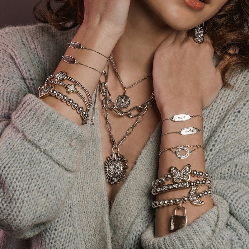 The Power Word Chain Bracelet - Blessed