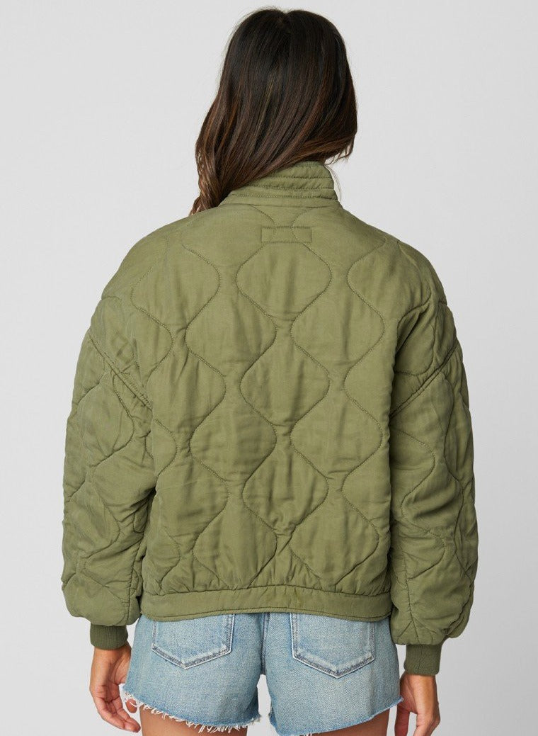 Quilted Jacket - Burnt Sage