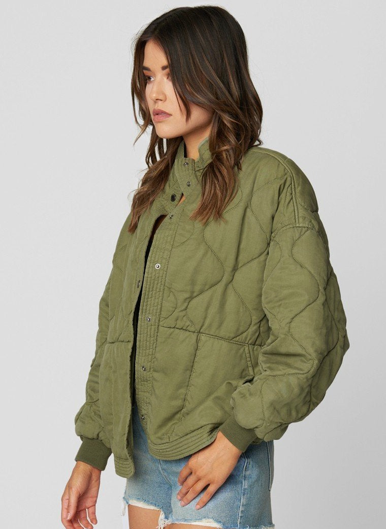 Quilted Jacket - Burnt Sage