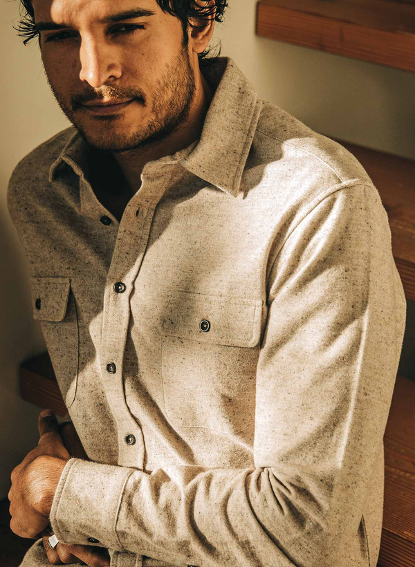The Yosemite Shirt - Oat Donegal